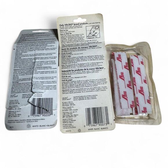 VTG Bundle 3 Packs Velcro Squares Hook and Loop Lot - Picture 2 of 7